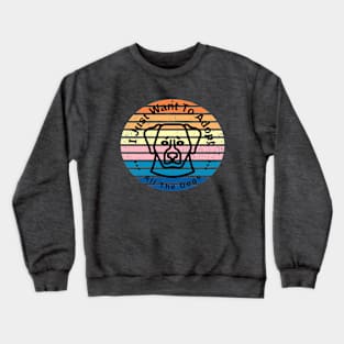 adopt all the dogs Crewneck Sweatshirt